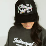 Floral Race Car Hat (Adult & Kids)