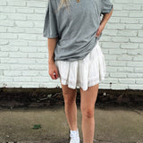 Free People Heather Grey Nina Tee