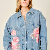 Peony Denim Jacket