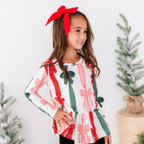 Wrapping Bows Peplum Top