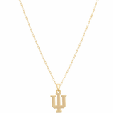 Indiana Hoosiers 24K Gold Plated Pendant Necklace