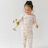 Big Daisies Small Ribbed Two-Piece Set