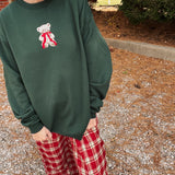 Teddy Bear Embroidered Sweatshirt