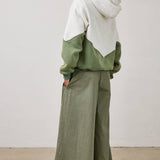 Green Melange Hoodie