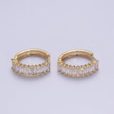 Gold Filled Mini Cz Hoop