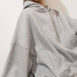 White Melange Hoodie