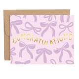 Congratulations Bows Greeting Card