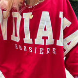 Appliqué Indiana University Crewneck