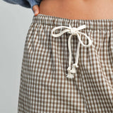 Loose-Fit Adjustable Tie-Front Pants