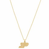 Purdue Boilermakers 24k Gold Plated Pendant Necklace