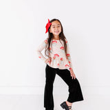 Pink Santas Peplum Top