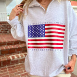 All American Flag 1/4 Zip