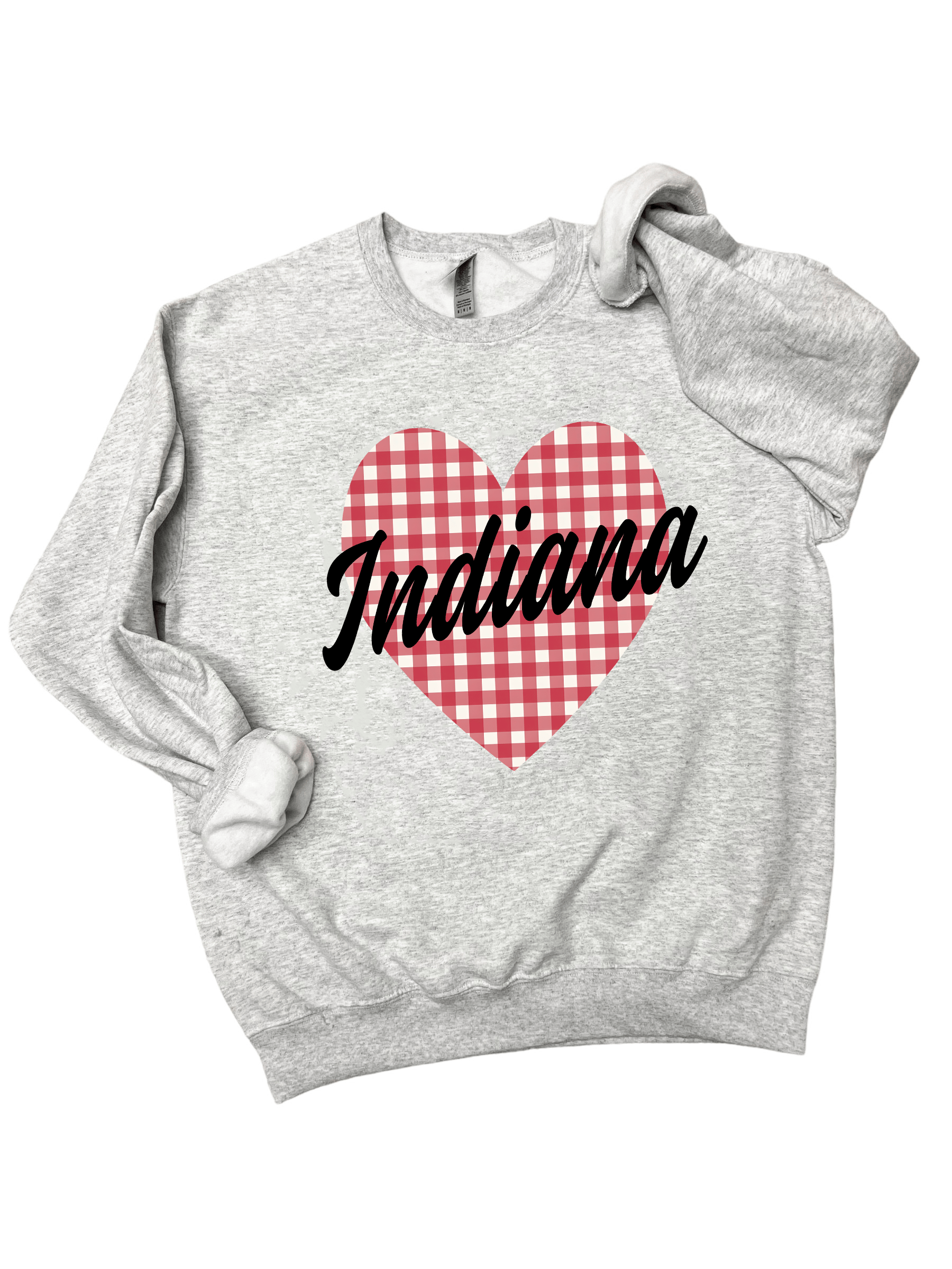 Indiana gingham heart crew (Kids & Adult) – Wild Kard Vintage