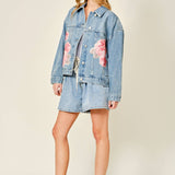 Peony Denim Jacket