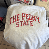 Peony State Floral Letter Crew