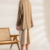 FRAY HEM BUTTON UP SHACKET