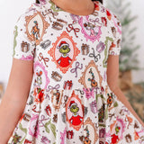 Framed Grinch Collard Twirl Dress