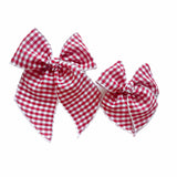 Vintage Red Gingham Bow