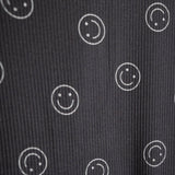 Smiley Ribbed Bamboo Zip Pajamas