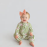 Meadow Stripes Dream Ruffle Romper