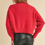 Red Boxy Sweater