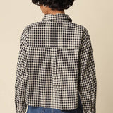 Alvina Gingham Button-Up Shirt