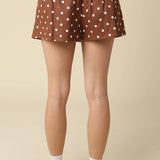 Marcie Polka Dot Flared Skort