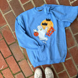 Retro Blue Ghost Crewneck