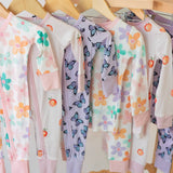 Retro Daisy Zip-Up Romper Jammies