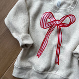 Oatmeal Bow Crewneck (Kids & Adult)