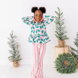 Pink Candy Cane Stripe Flares