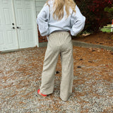 Olive Gingham Boxer Pants