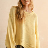 Ballon Sleeve Sweater Top