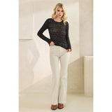 Black Long Sleeve Lace Top