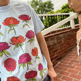 All Over Peony Chambray T-Shirt
