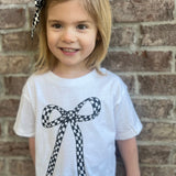Kids Checkered Bow