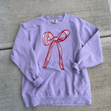 Lavender Bow Crewneck