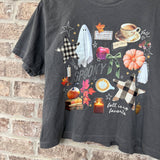 Fall Collage Cropped Tee