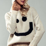 Smiley Heather Knit Hoodie