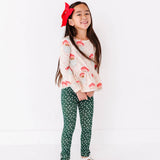 Pink Santas Peplum Top