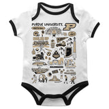 White Purdue Boilermakers Impressions Bodysuit
