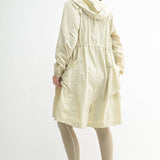 Waterproof Oat Milk Lightweight Rain Jacket