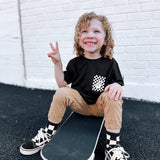 Black + White Checker Socks