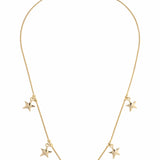 Maddy Star Charm Necklace in Shiny Gold