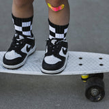 Black + White Checker Socks