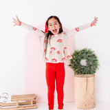 Pink Santas Peplum Top