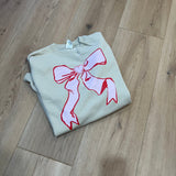 Sand Heart Bow Sweatshirt