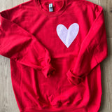 Red Heart Crewneck Sweatshirt