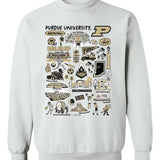 Purdue Boilermakers Impressions Black Sweatshirt
