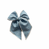 Slate Dotted Bow